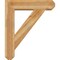 Ekena Millwork Traditional Craftsman Rough Sawn Bracket w/ Offset Brace, Western Red Cedar, 8"W x 32"D x 38"H BKT0806X32X38TRA04RWR - alternate 4